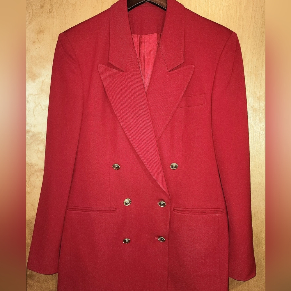Chas Reed & Co. Elegant Red Blazer